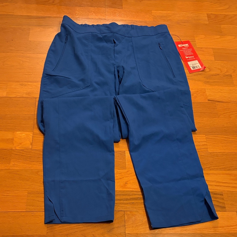 Grey's Anatomy Blue Elastic-Waist Scrub Pants